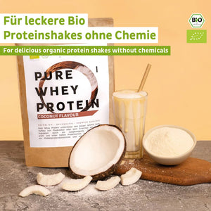 
                  
                    Lade das Bild in den Galerie-Viewer, Bio Whey Protein Pulver Kokos
                  
                