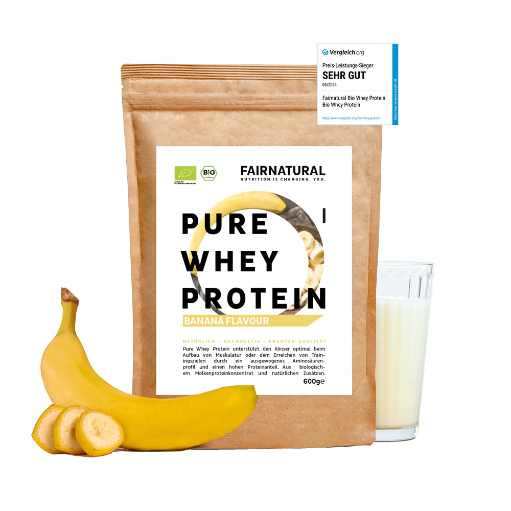 Bio Whey Protein Pulver Banane